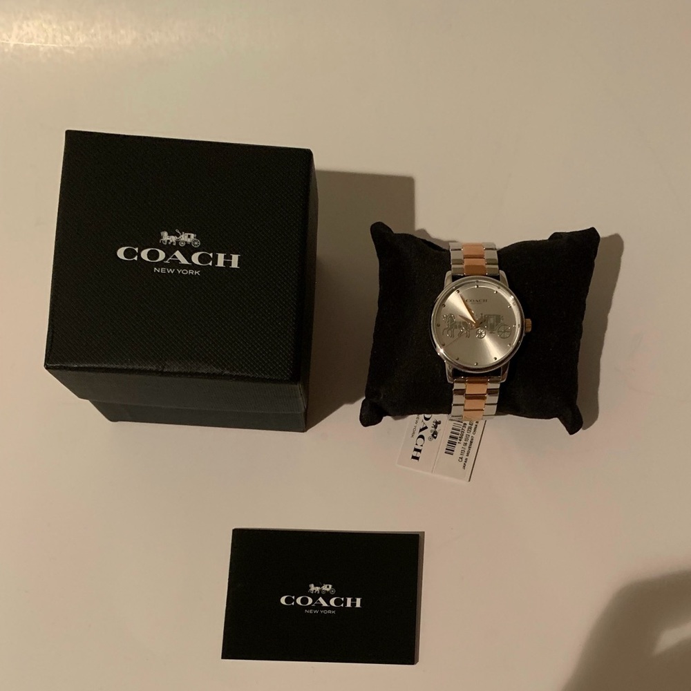 Coach Rose Gold & Silver Watch